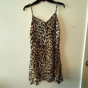 Leopard Print Button Dress